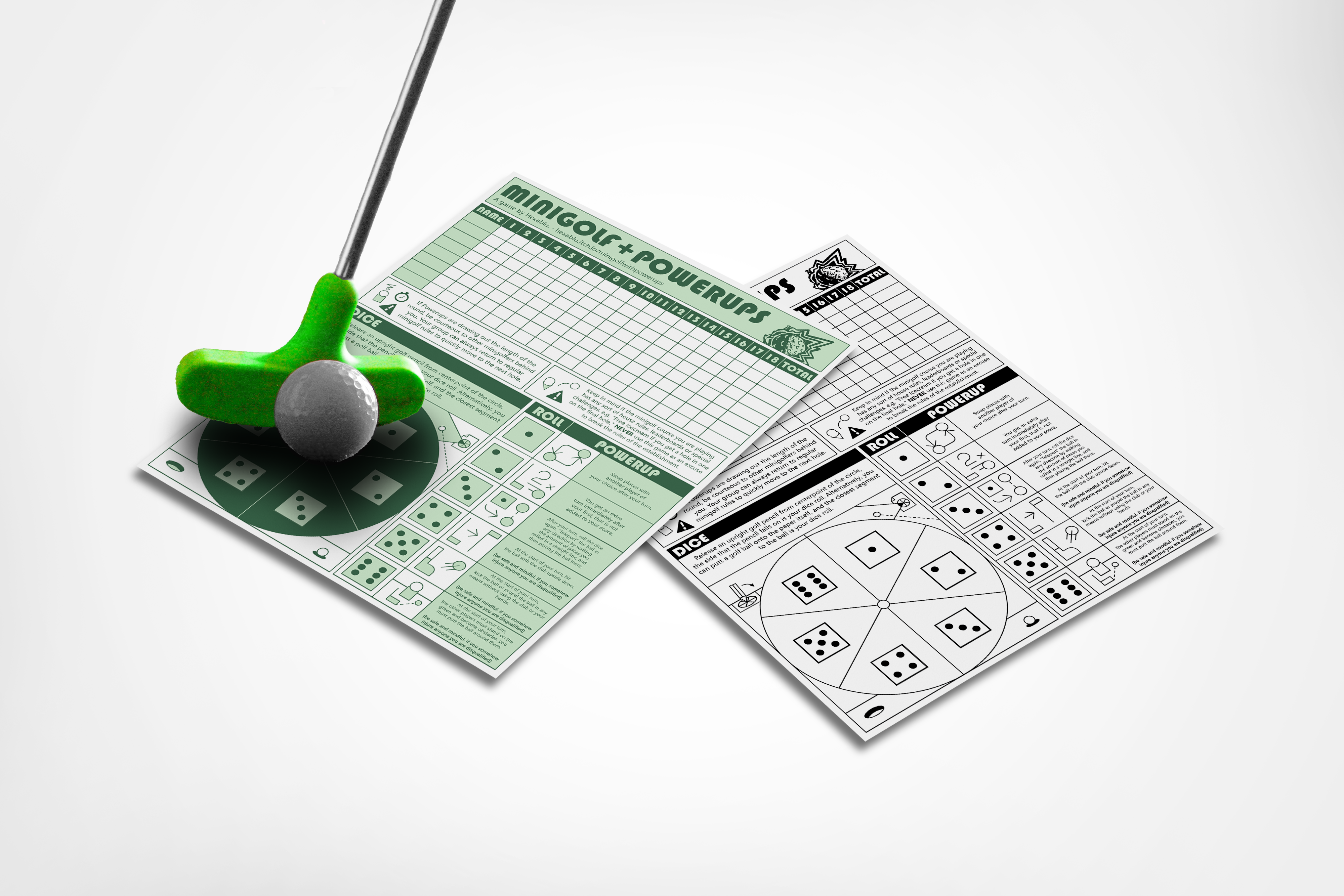 Minigolf + Powerups Game